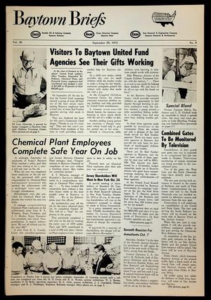 Baytown Briefs (Baytown, Tex.), Vol. 20, No. 09, Ed. 1 Friday, September 29, 1972