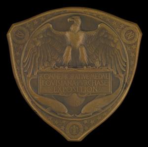 Primary view of object titled '[Commemorative Louisiana Exposition Medal]'.