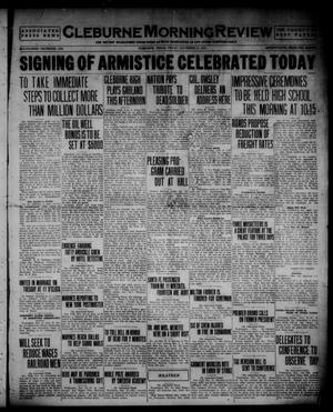 Primary view of object titled 'Cleburne Morning Review (Cleburne, Tex.), Ed. 1 Friday, November 11, 1921'.