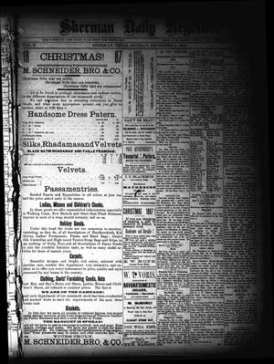 Sherman Daily Register (Sherman, Tex.), Vol. 3, No. 9, Ed. 1 Monday, December 5, 1887