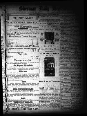 Sherman Daily Register (Sherman, Tex.), Vol. 3, No. 10, Ed. 1 Tuesday, December 6, 1887