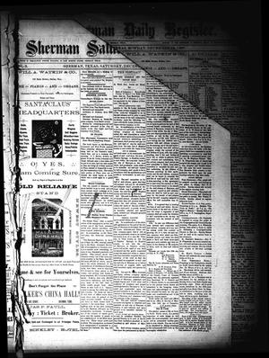 Sherman Daily Register (Sherman, Tex.), Vol. 3, No. 20, Ed. 1 Saturday, December 17, 1887