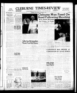 Primary view of object titled 'Cleburne Times-Review (Cleburne, Tex.), Vol. 49, No. 259, Ed. 1 Monday, September 13, 1954'.