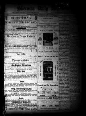 Sherman Daily Register (Sherman, Tex.), Vol. 3, No. 29, Ed. 1 Thursday, December 29, 1887