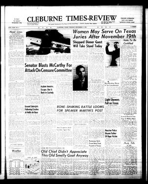 Cleburne Times-Review (Cleburne, Tex.), Vol. 50, No. 3, Ed. 1 Tuesday, November 9, 1954