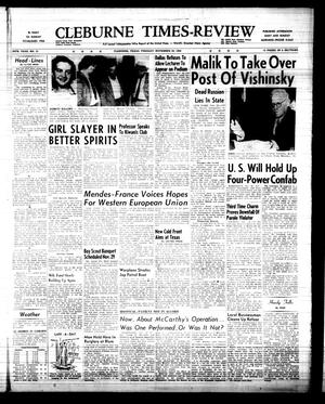 Cleburne Times-Review (Cleburne, Tex.), Vol. 50, No. 15, Ed. 1 Tuesday, November 23, 1954