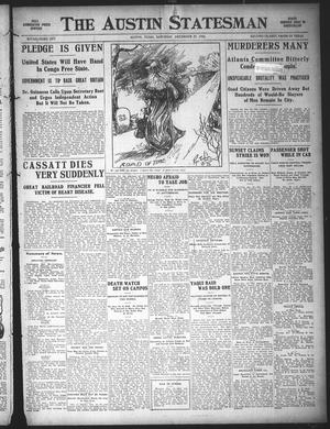 Primary view of object titled 'The Austin Statesman (Austin, Tex.), Ed. 1 Saturday, December 29, 1906'.