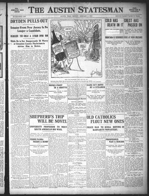 Primary view of object titled 'The Austin Statesman (Austin, Tex.), Ed. 1 Monday, February 4, 1907'.