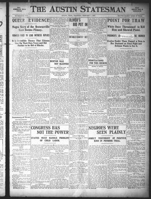 Primary view of object titled 'The Austin Statesman (Austin, Tex.), Ed. 1 Thursday, February 7, 1907'.