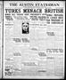 Newspaper: The Austin Statesman (Austin, Tex.), Vol. 51, No. 104, Ed. 1 Wednesda…