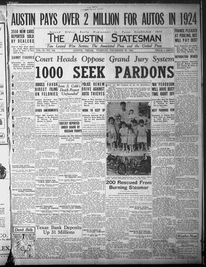 The Austin Statesman (Austin, Tex.), Vol. 54, No. 194, Ed. 1 Tuesday, December 30, 1924