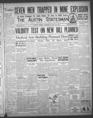 The Austin Statesman (Austin, Tex.), Vol. 55, No. 19, Ed. 1 Thursday, July 23, 1925