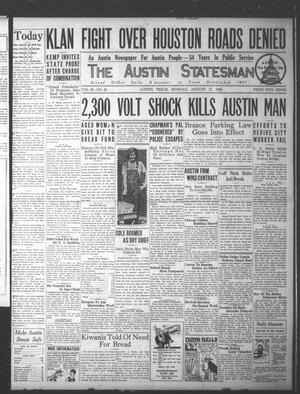 The Austin Statesman (Austin, Tex.), Vol. 55, No. 43, Ed. 1 Monday, August 17, 1925
