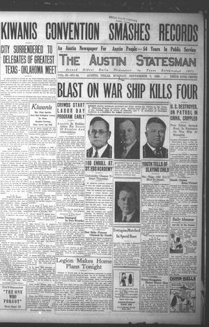 The Austin Statesman (Austin, Tex.), Vol. 55, No. 64, Ed. 1 Monday, September 7, 1925