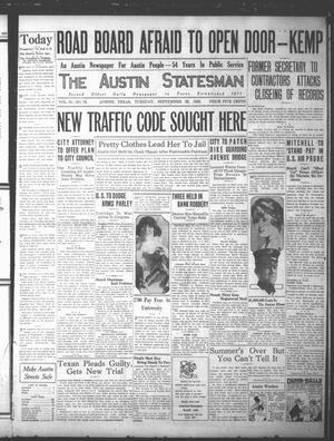The Austin Statesman (Austin, Tex.), Vol. 55, No. 79, Ed. 1 Tuesday, September 22, 1925