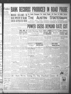 The Austin Statesman (Austin, Tex.), Vol. 55, No. 81, Ed. 1 Wednesday, September 23, 1925