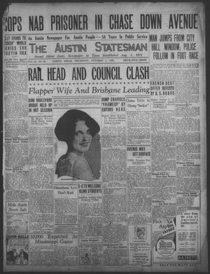 The Austin Statesman (Austin, Tex.), Vol. 55, No. 89, Ed. 1 Thursday, October 1, 1925