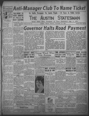 The Austin Statesman (Austin, Tex.), Vol. 55, No. 111, Ed. 1 Friday, October 23, 1925