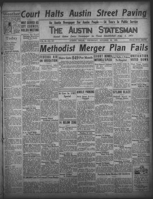 The Austin Statesman (Austin, Tex.), Vol. 55, No. 117, Ed. 1 Thursday, October 29, 1925
