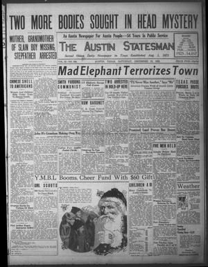 The Austin Statesman (Austin, Tex.), Vol. 55, No. 160, Ed. 1 Saturday, December 12, 1925