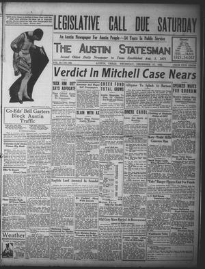 The Austin Statesman (Austin, Tex.), Vol. 55, No. 165, Ed. 1 Thursday, December 17, 1925