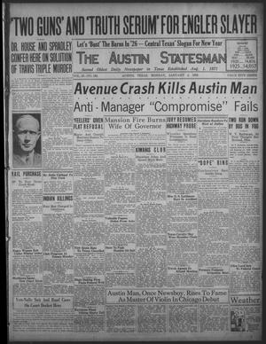 The Austin Statesman (Austin, Tex.), Vol. 55, No. 183, Ed. 1 Monday, January 4, 1926