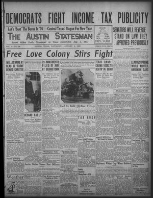 The Austin Statesman (Austin, Tex.), Vol. 55, No. 188, Ed. 1 Saturday, January 9, 1926