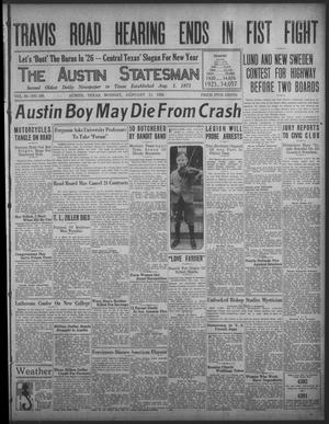 The Austin Statesman (Austin, Tex.), Vol. 55, No. 190, Ed. 1 Monday, January 11, 1926