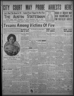The Austin Statesman (Austin, Tex.), Vol. 55, No. 191, Ed. 1 Tuesday, January 12, 1926