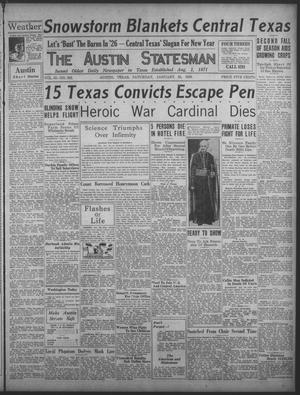 The Austin Statesman (Austin, Tex.), Vol. 55, No. 202, Ed. 1 Saturday, January 23, 1926