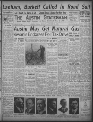 Primary view of object titled 'The Austin Statesman (Austin, Tex.), Vol. 55, No. 204, Ed. 1 Monday, January 25, 1926'.