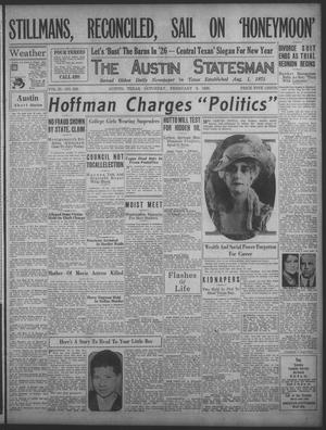 The Austin Statesman (Austin, Tex.), Vol. 55, No. 216, Ed. 1 Saturday, February 6, 1926