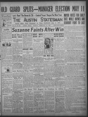 The Austin Statesman (Austin, Tex.), Vol. 55, No. 226, Ed. 1 Tuesday, February 16, 1926