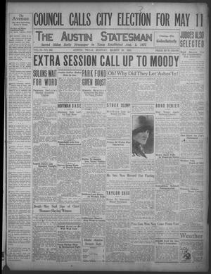 The Austin Statesman (Austin, Tex.), Vol. 55, No. 265, Ed. 1 Monday, March 29, 1926