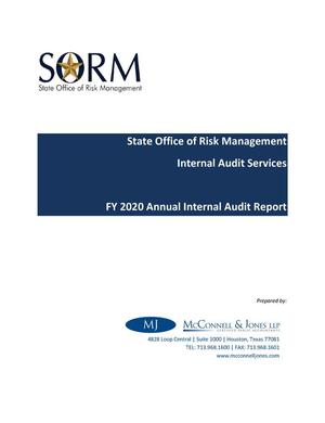 State Office of Risk Management internal audit services FY 2020