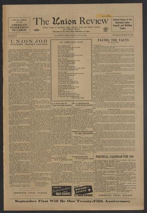 The Union Review (Galveston, Tex.), Vol. 25, No. 14, Ed. 1 Friday, July 21, 1944