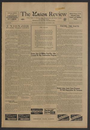 The Union Review (Galveston, Tex.), Vol. 25, No. 29, Ed. 1 Friday, November 3, 1944