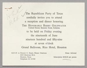 [Invitation from the Republican Party of Texas]