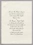 Primary view of [Wedding Invitation from Mr. and Mrs. Benito Longoria]