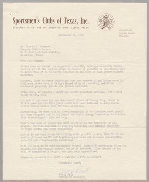 [Letter from Cecil Reid to Harris L. Kempner, September 24, 1962]