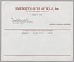 Text: [Invoice for Membership, Sportmen's Clubs of Texas, Inc.]