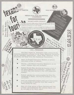 [Texas Historical Foundation 1962 Cooperative Program Annoucement]