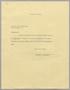 Letter: [Letter from Harris Leon Kempner to Messrs. Roosevelt Hotel, January …