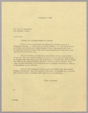 [Letter from Harris Leon Kempner to Dan Oppenheimer, February 5, 1965]
