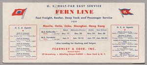 [Card Advertising Fern Line Shipping Services]