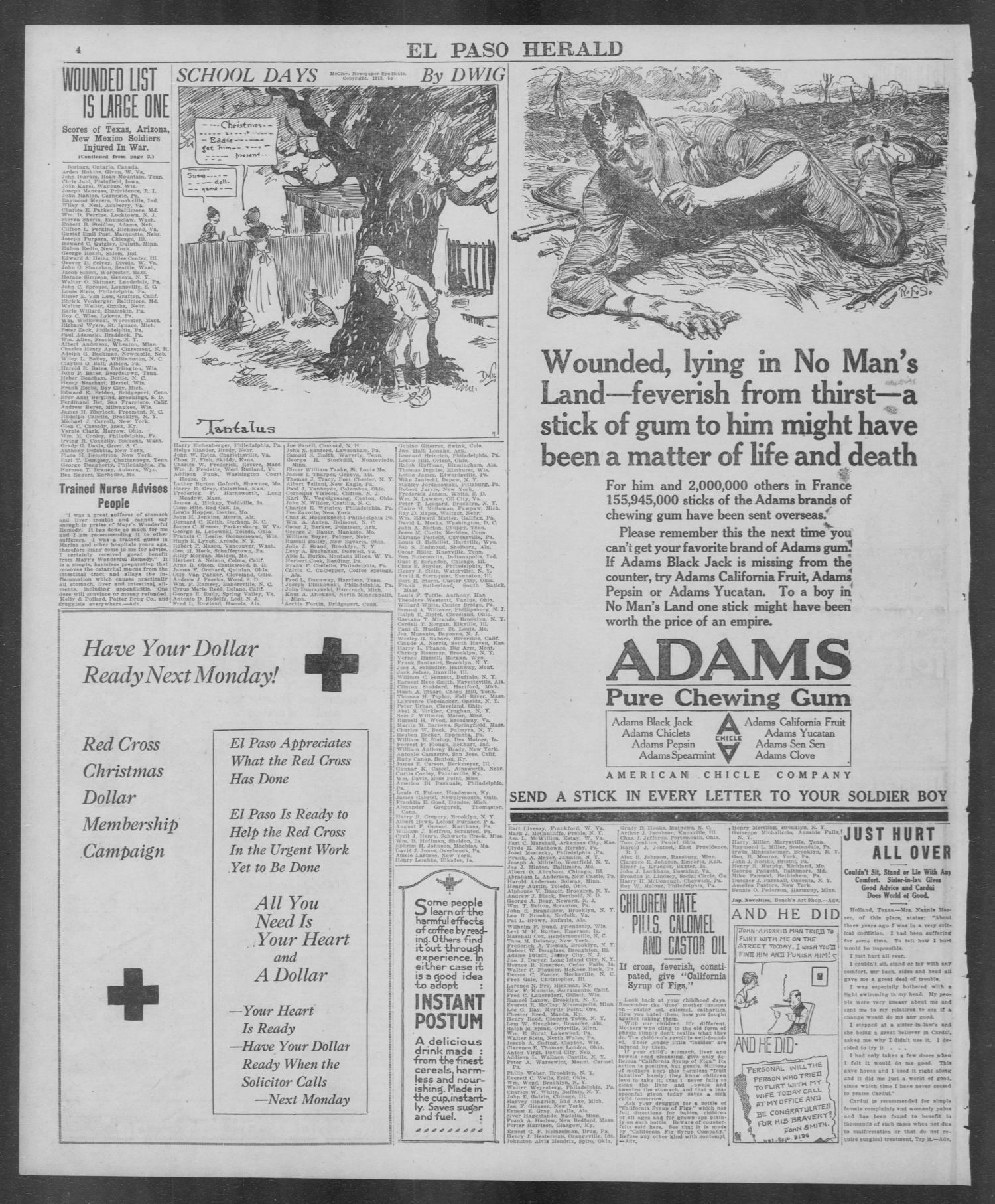 El Paso Herald (El Paso, Tex.), Ed. 1, Monday, December 9, 1918
                                                
                                                    [Sequence #]: 4 of 12
                                                