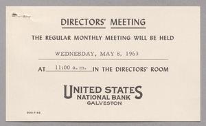 [Notice of Director's Meeting]