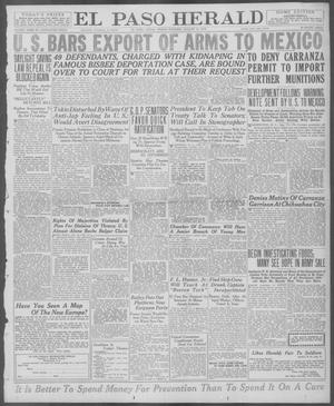 Primary view of object titled 'El Paso Herald (El Paso, Tex.), Ed. 1, Friday, August 15, 1919'.