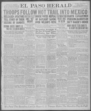 Primary view of object titled 'El Paso Herald (El Paso, Tex.), Ed. 1, Tuesday, August 19, 1919'.
