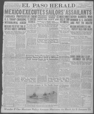 Primary view of object titled 'El Paso Herald (El Paso, Tex.), Ed. 1, Thursday, August 21, 1919'.
